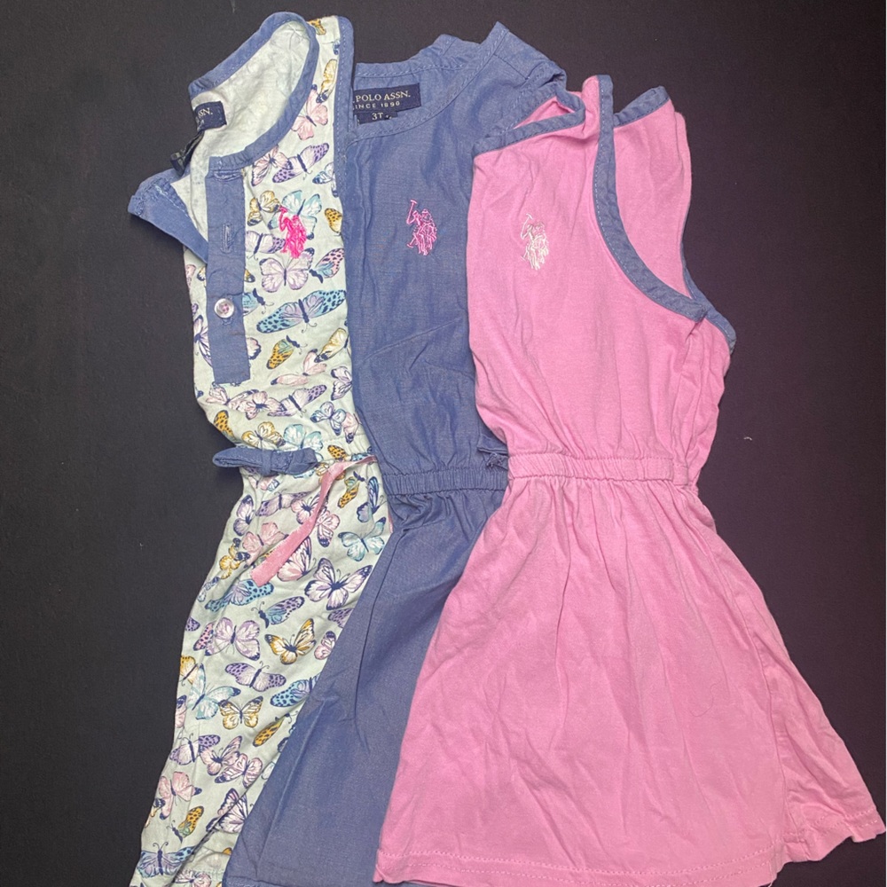 (3) Girls 3T Polo Assn. Dresses